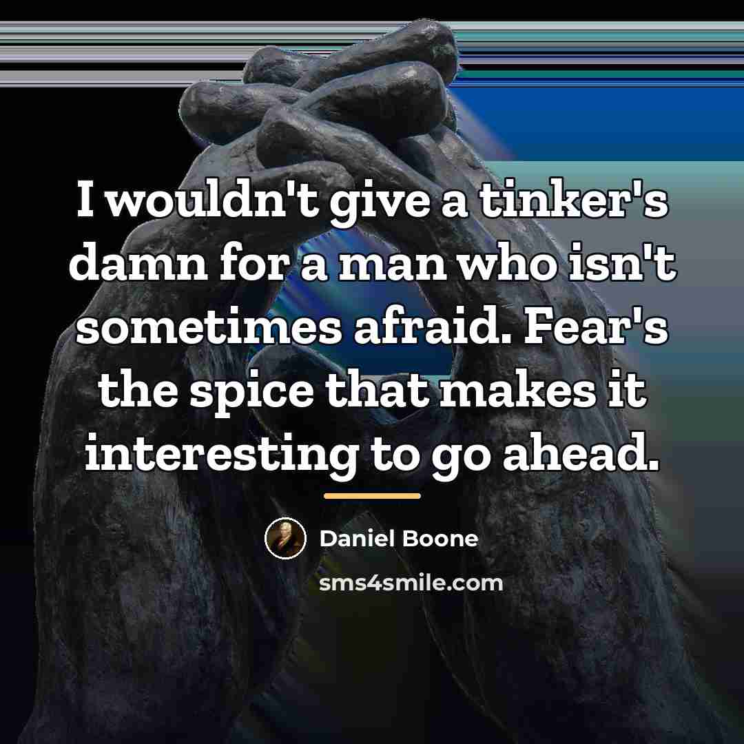 “I wouldn't give a tinker's damn for a man who…” quote by Daniel Boone