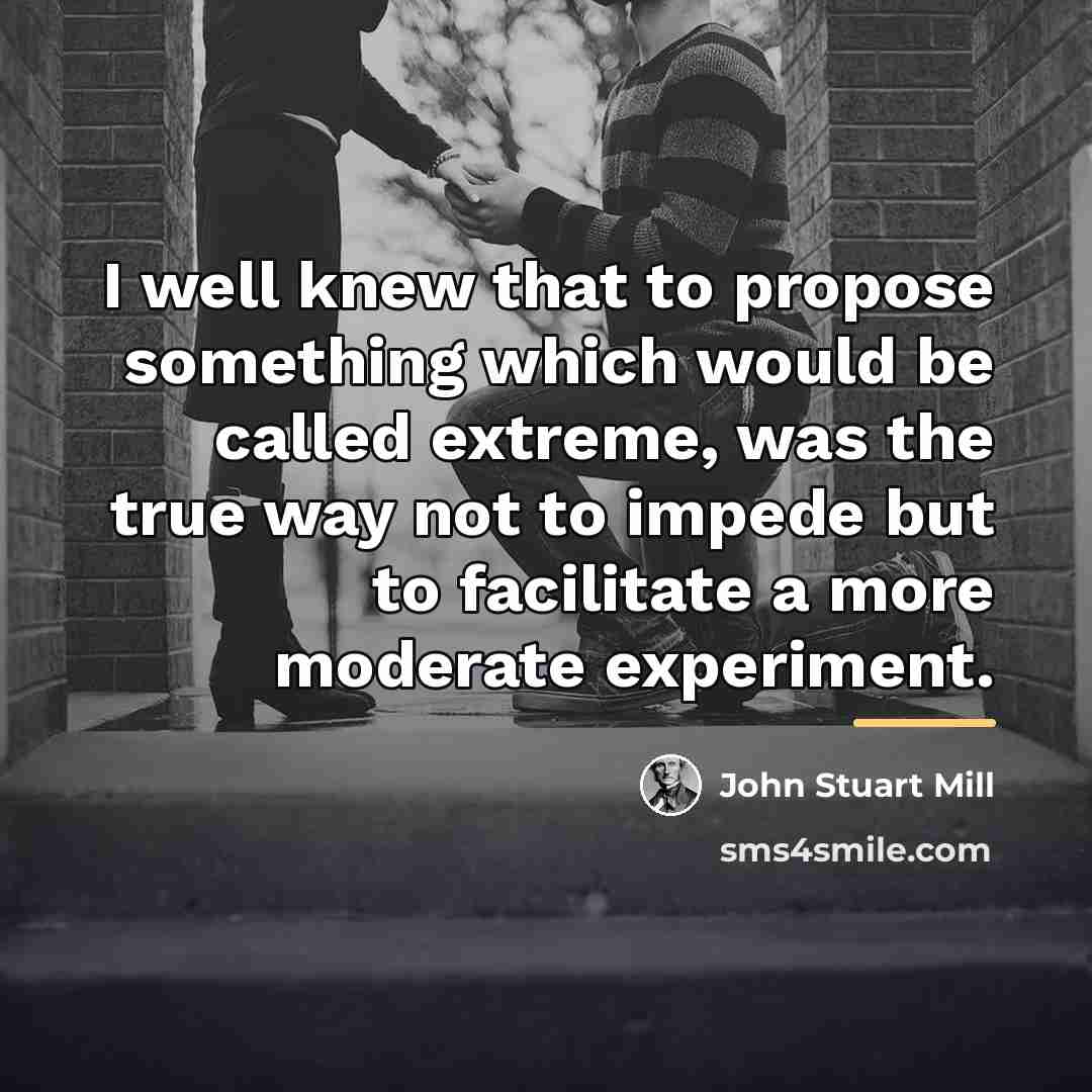 “I well knew that to propose something which would be…” quote by John Stuart Mill