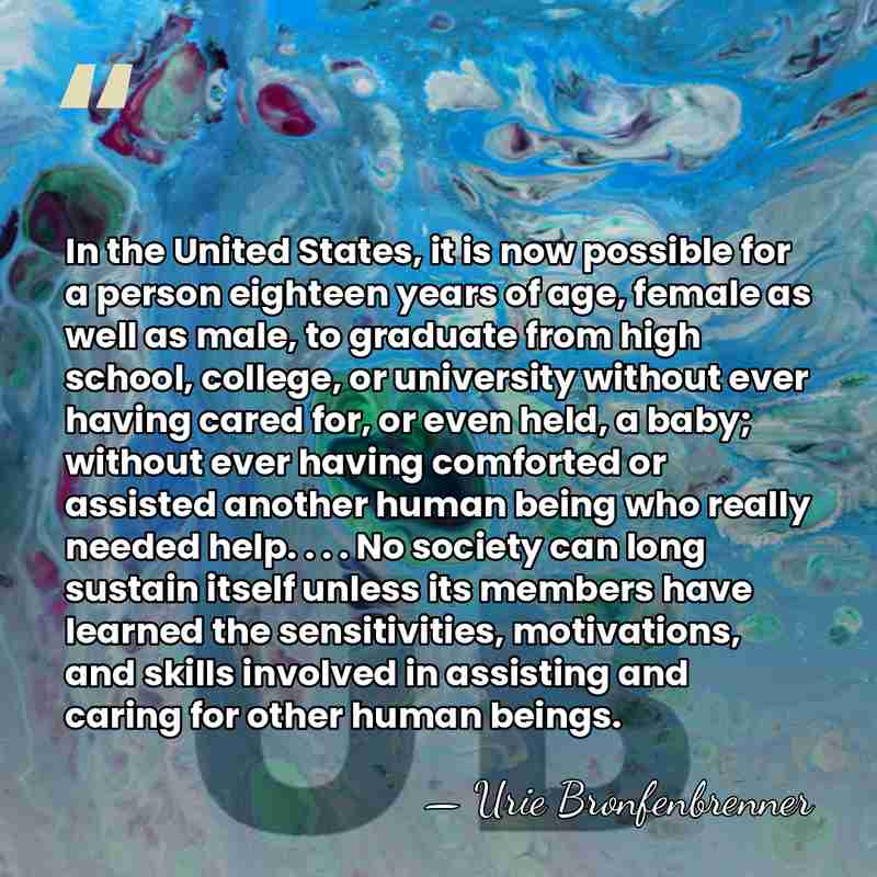 In the United States, it is now possible for a person eighteen&hellip; - Urie Bronfenbrenner