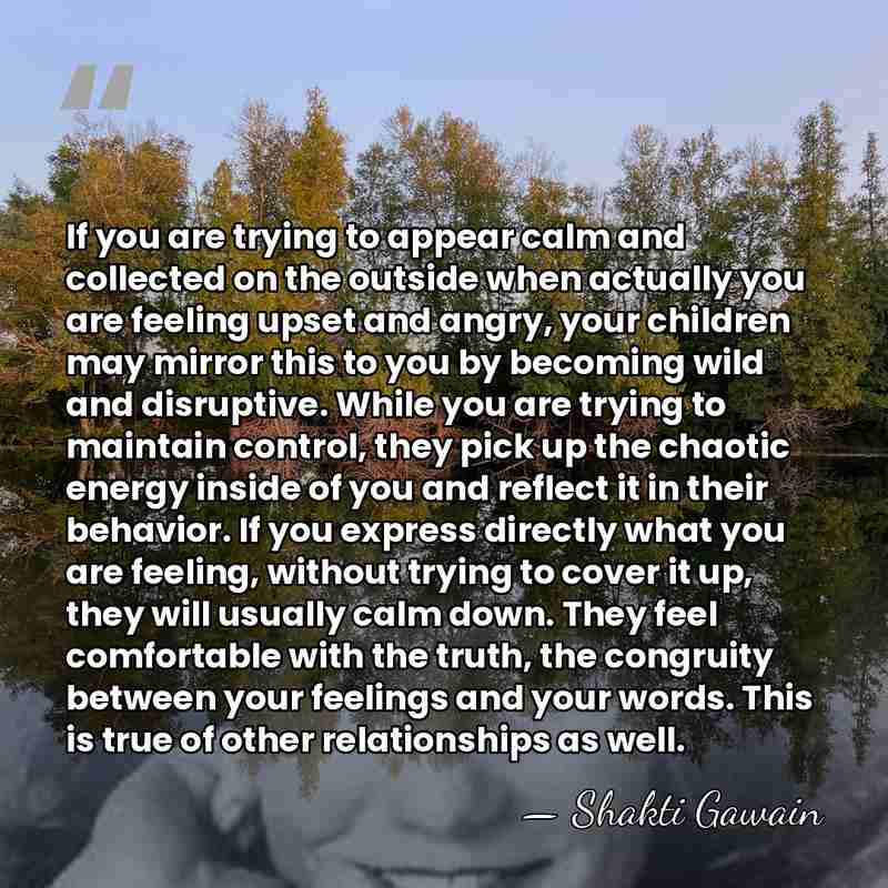 If you are trying to appear calm and collected on the outside&hellip; - Shakti Gawain
