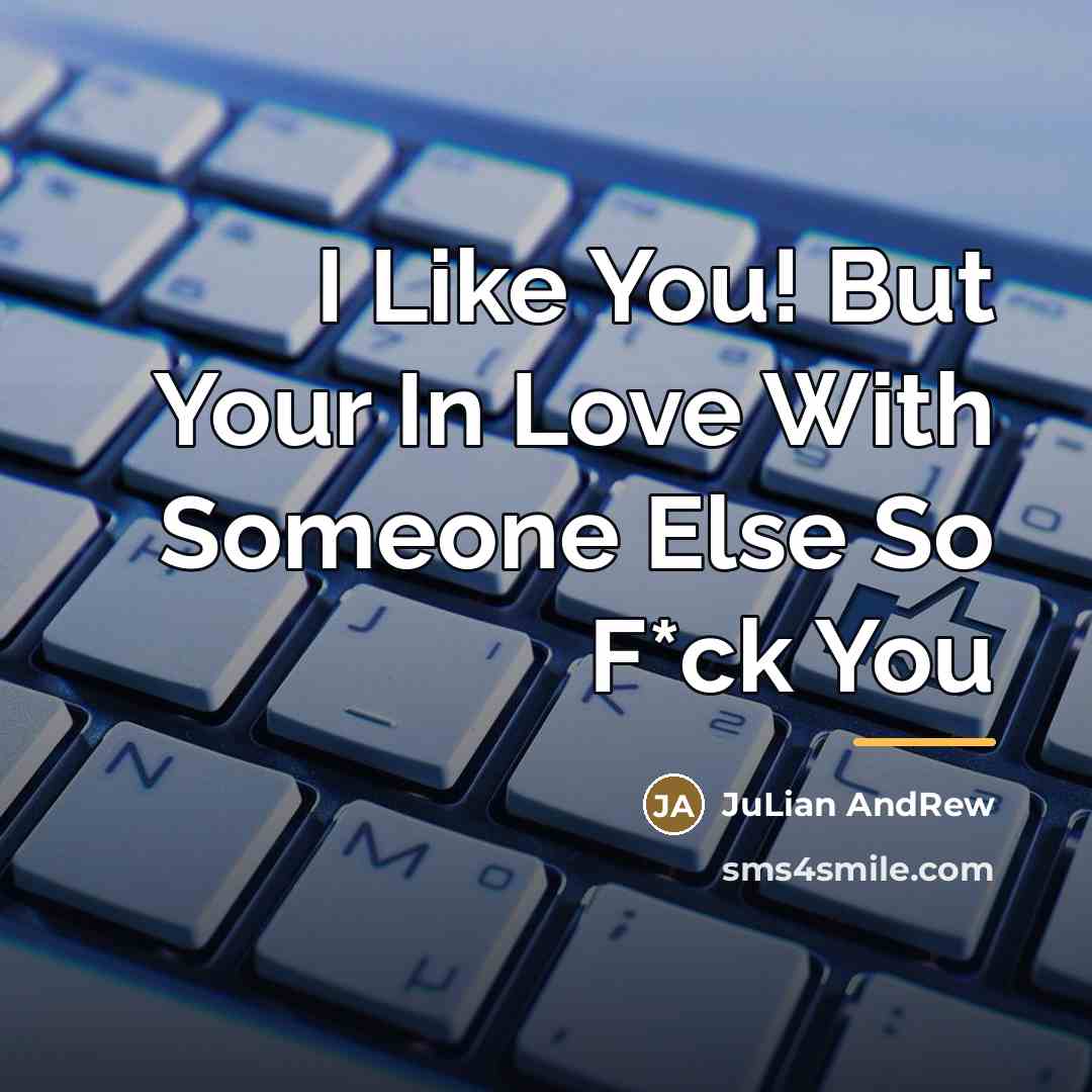 “I Like You! But Your In Love With Someone Else…” quote by Julian AndRew
