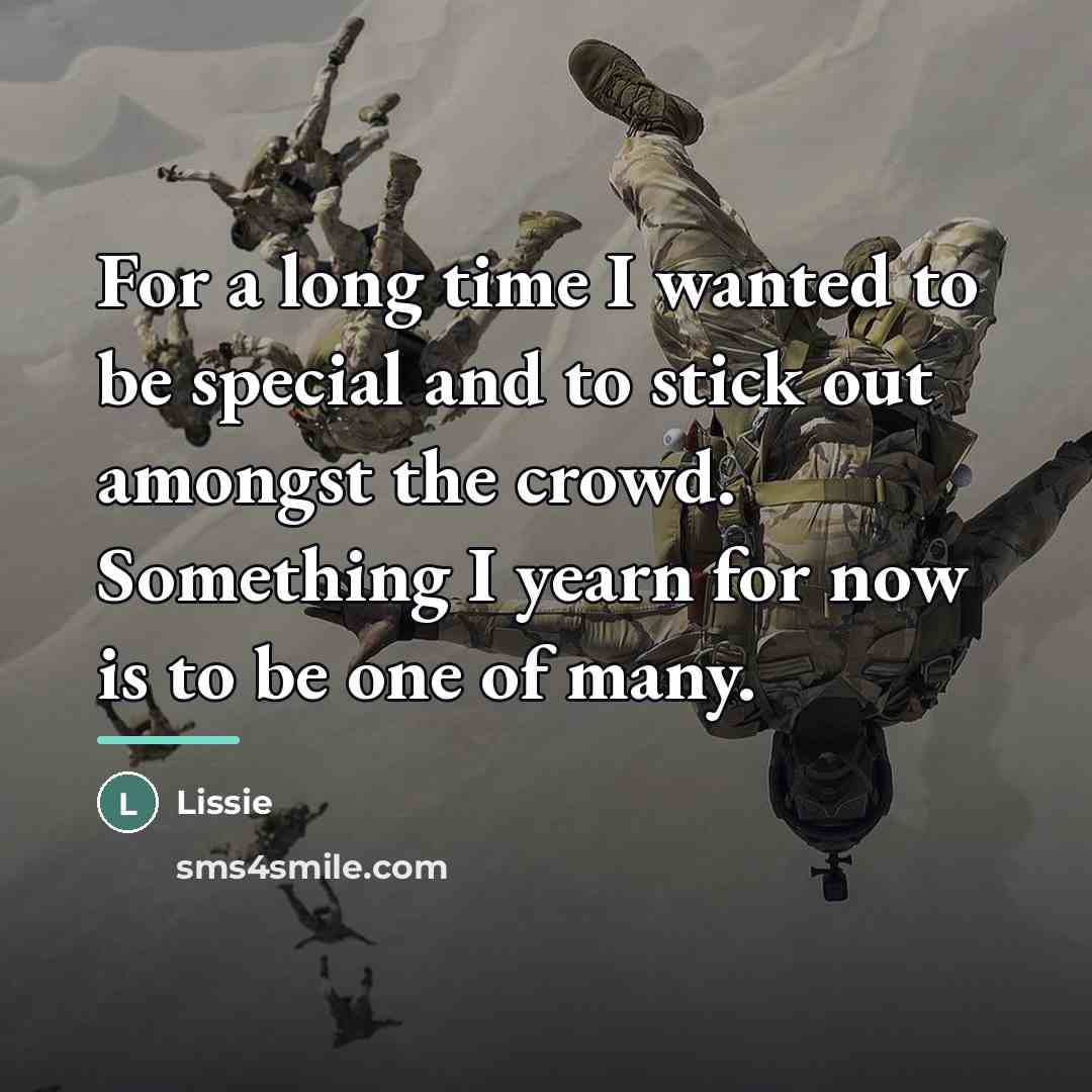 “For a long time I wanted to be special and…” quote by Lissie