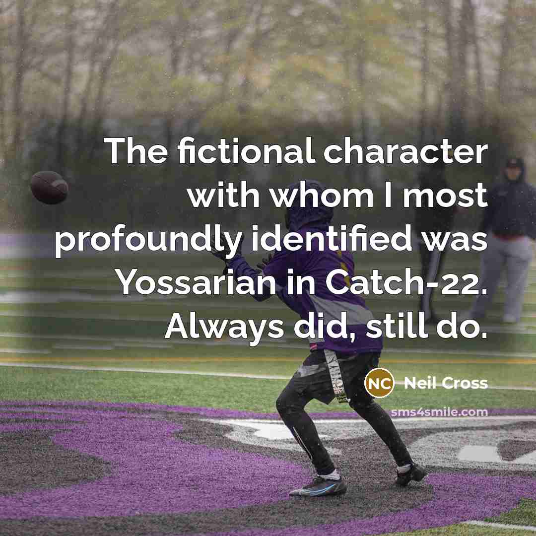 “The fictional character with whom I most profoundly identified was…” quote by Neil Cross