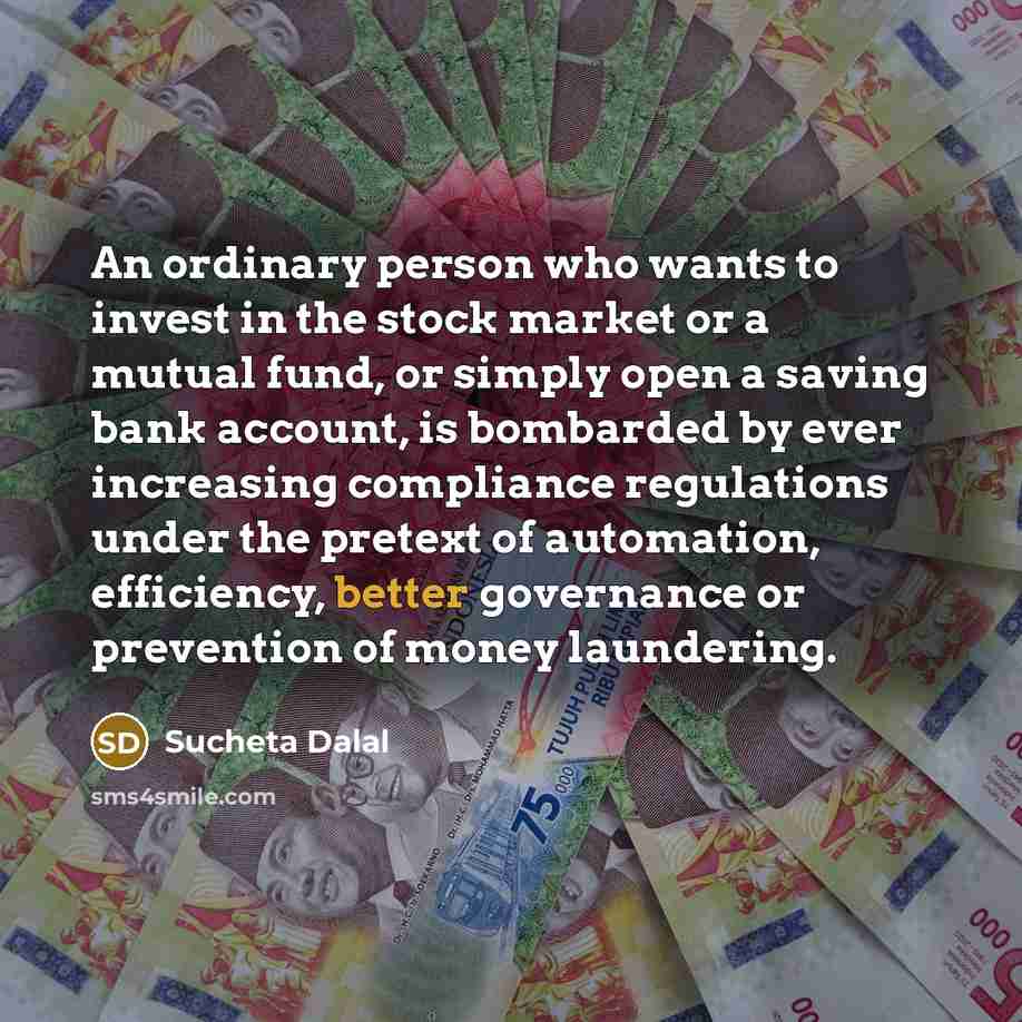 “An ordinary person who wants to invest in the stock…” quote by Sucheta Dalal