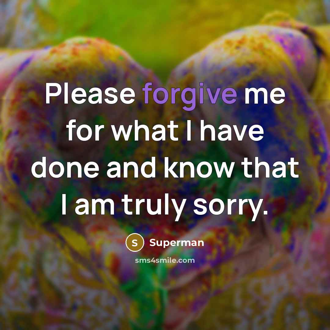 “Please forgive me for what I have done and know…” quote by Superman