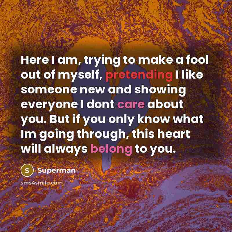 “Here I am, trying to make a fool out of…” quote by Superman