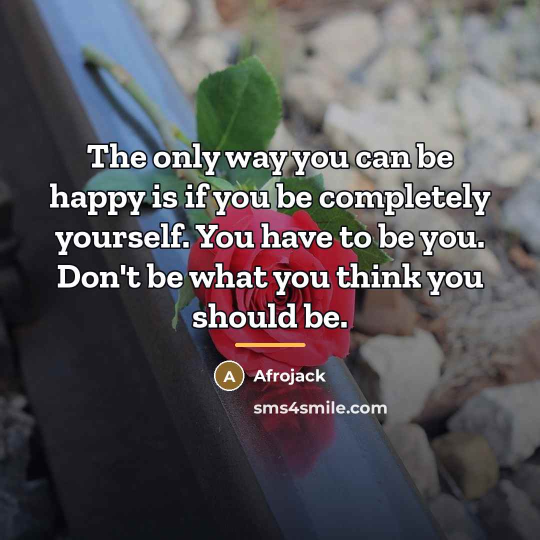 “The only way you can be happy is if you…” quote by Afrojack