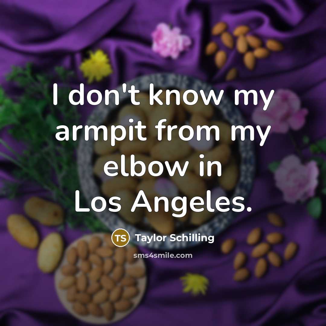 “I don't know my armpit from my elbow in Los…” quote by Taylor Schilling
