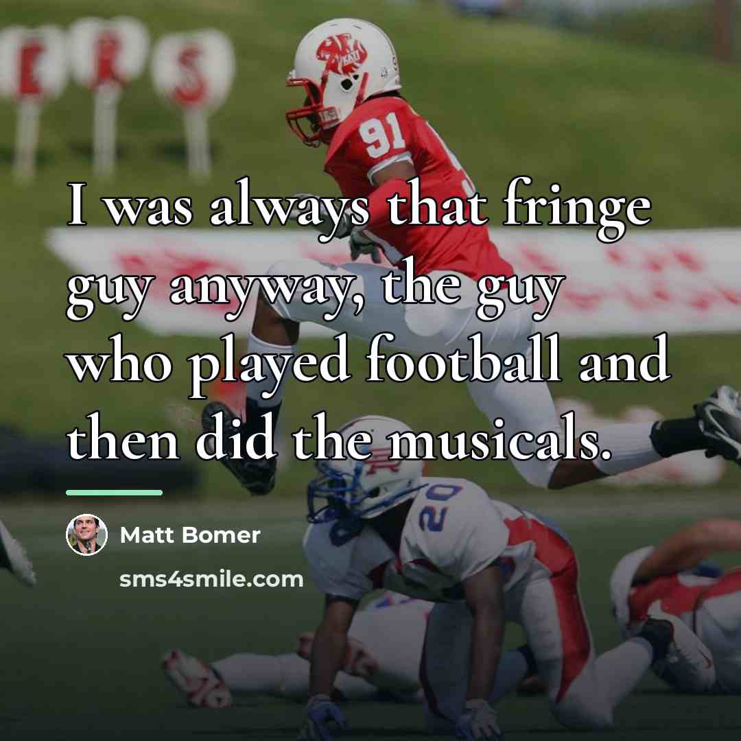 “I was always that fringe guy anyway, the guy who…” quote by Matt Bomer