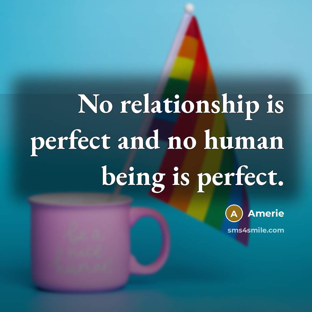 “No relationship is perfect and no human being is perfect.…” quote by Amerie