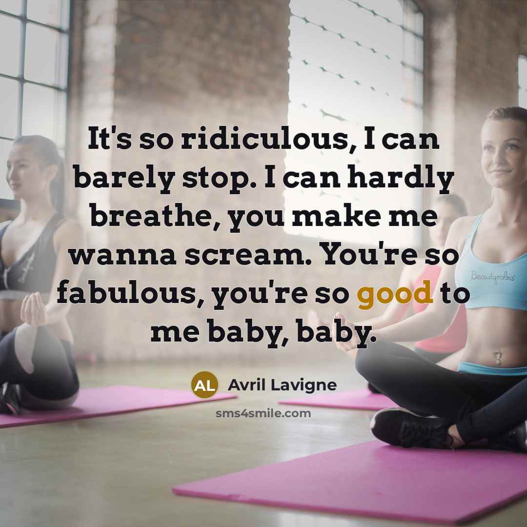 “It's so ridiculous, I can barely stop. I can hardly…” quote by Avril Lavigne