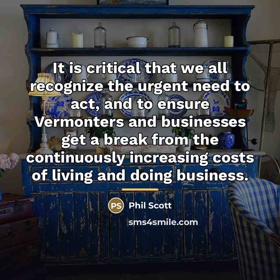 “It is critical that we all recognize the urgent need…” quote by Phil Scott