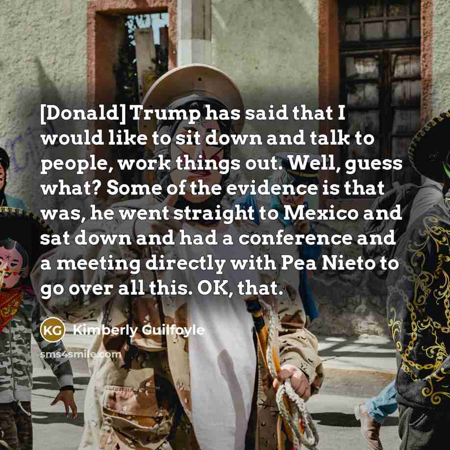 “[Donald] Trump has said that I would like to sit…” quote by Kimberly Guilfoyle