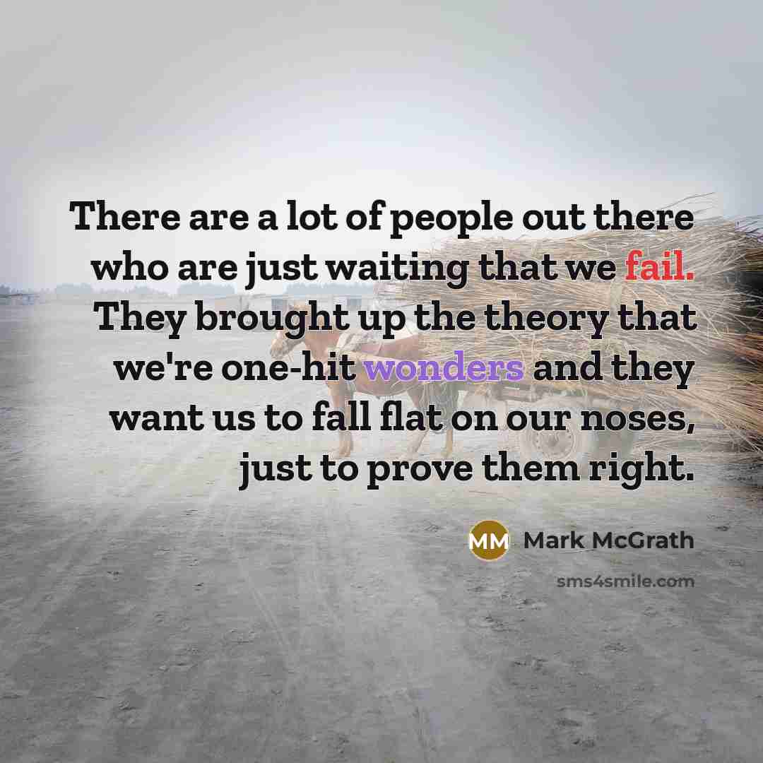 “There are a lot of people out there who are…” quote by Mark McGrath