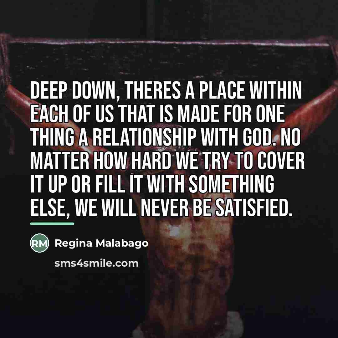 “Deep down, theres a place within each of us that…” quote by Regina Malabago