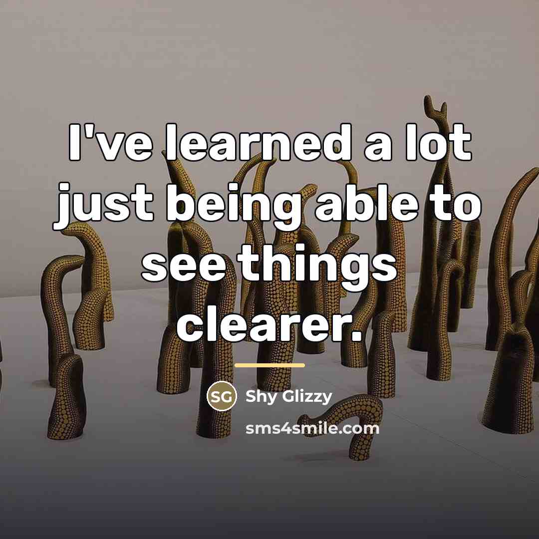 “I've learned a lot just being able to see things…” quote by Shy Glizzy