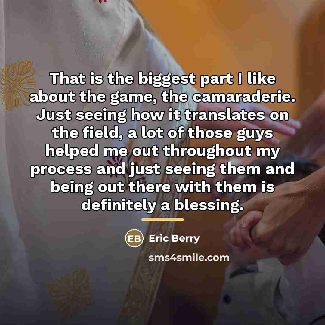“That is the biggest part I like about the game,…” quote by Eric Berry