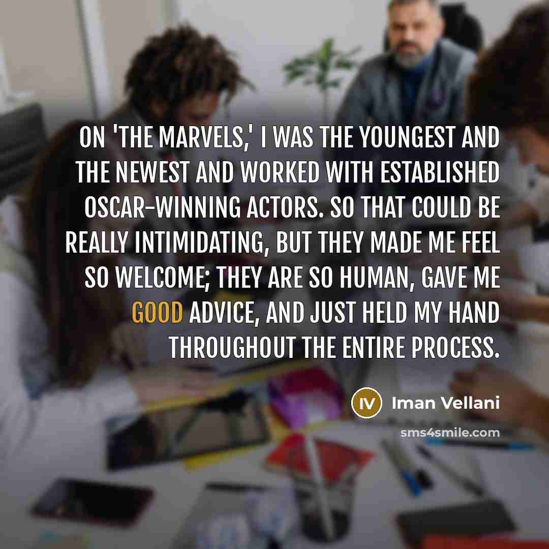 “On 'The Marvels,' I was the youngest and the newest…” quote by Iman Vellani