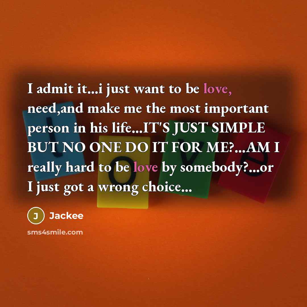 “I admit it.....i just want to be love, need,and make…” quote by Jackee