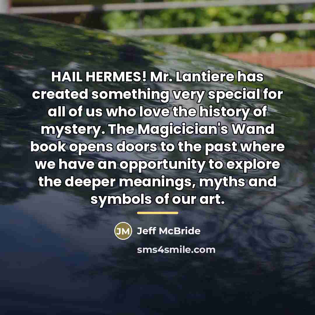 “HAIL HERMES! Mr. Lantiere has created something very special for…” quote by Jeff McBride