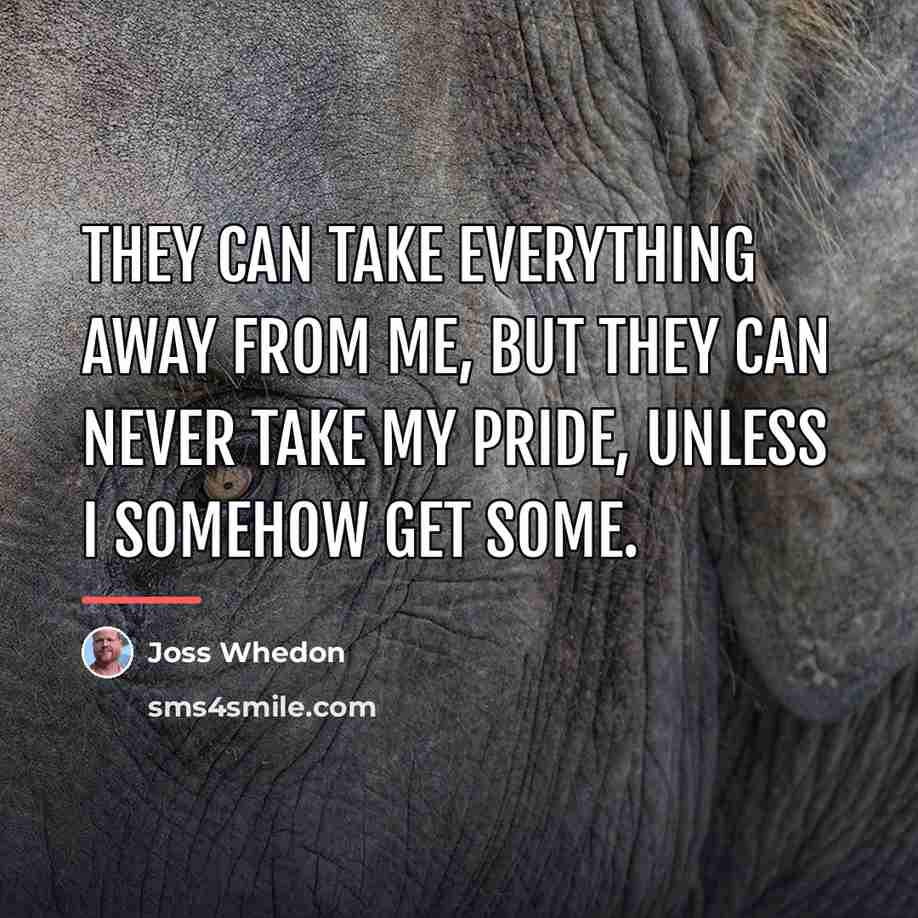 “They can take everything away from me, but they can…” quote by Joss Whedon