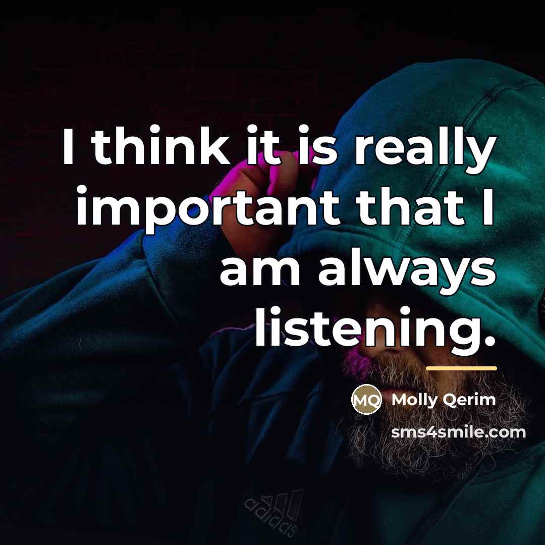 “I think it is really important that I am always…” quote by Molly Qerim