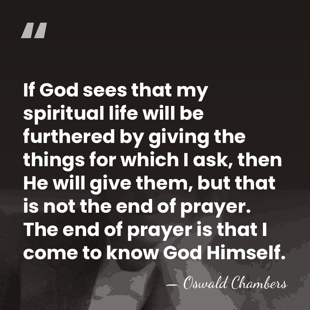 If God sees that my spiritual life will be furthered by giving&hellip; - Oswald Chambers