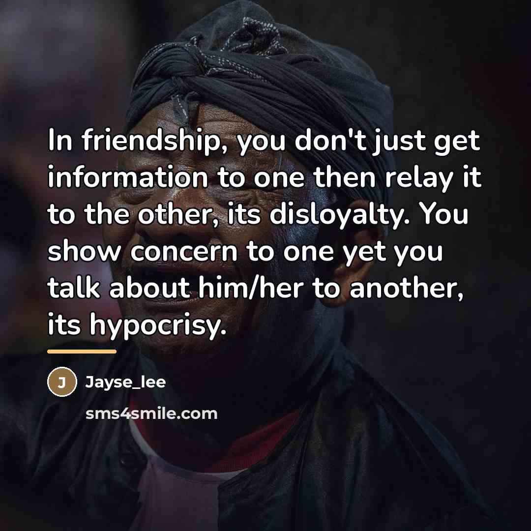 “In friendship, you don't just get information to one then…” quote by Jayse_lee