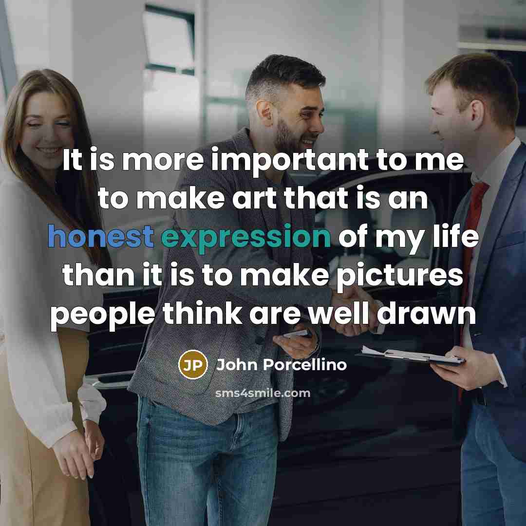 “It is more important to me to make art that…” quote by John Porcellino