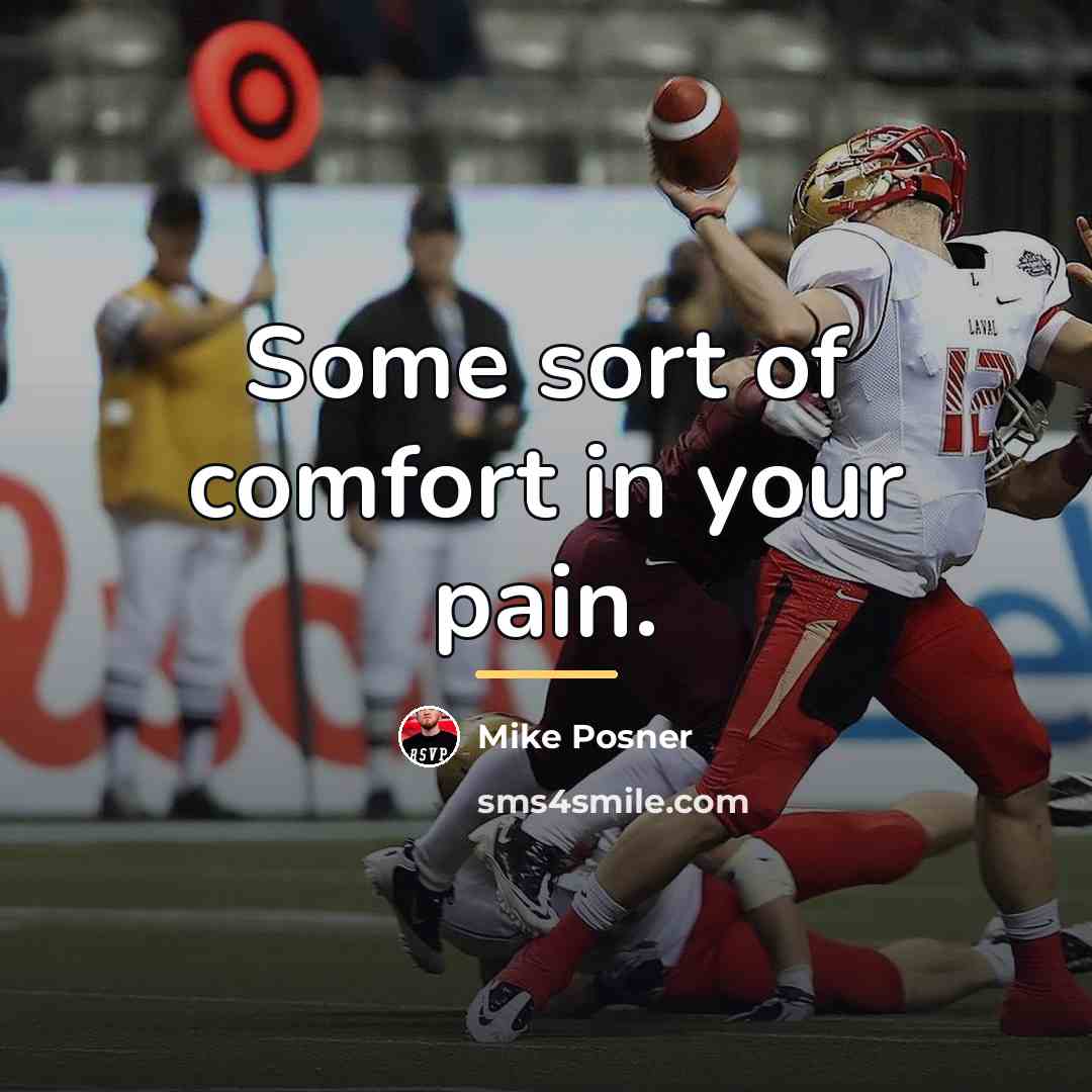 “Some sort of comfort in your pain.…” quote by Mike Posner