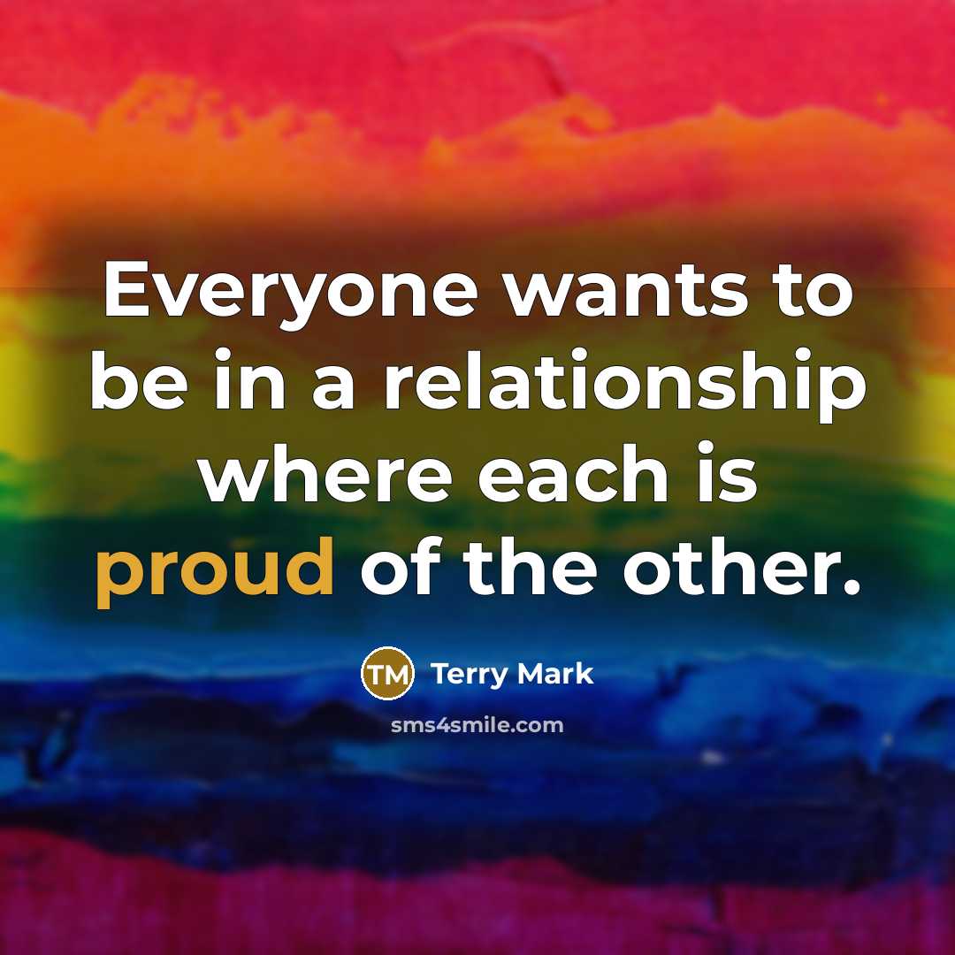 “Everyone wants to be in a relationship where each is…” quote by Terry Mark