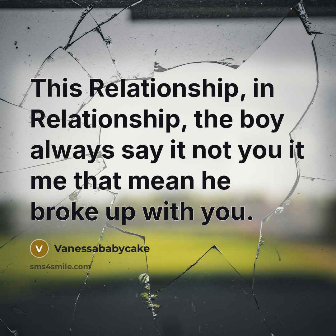 “This Relationship, in Relationship, the boy always say it not…” quote by Vanessababycake