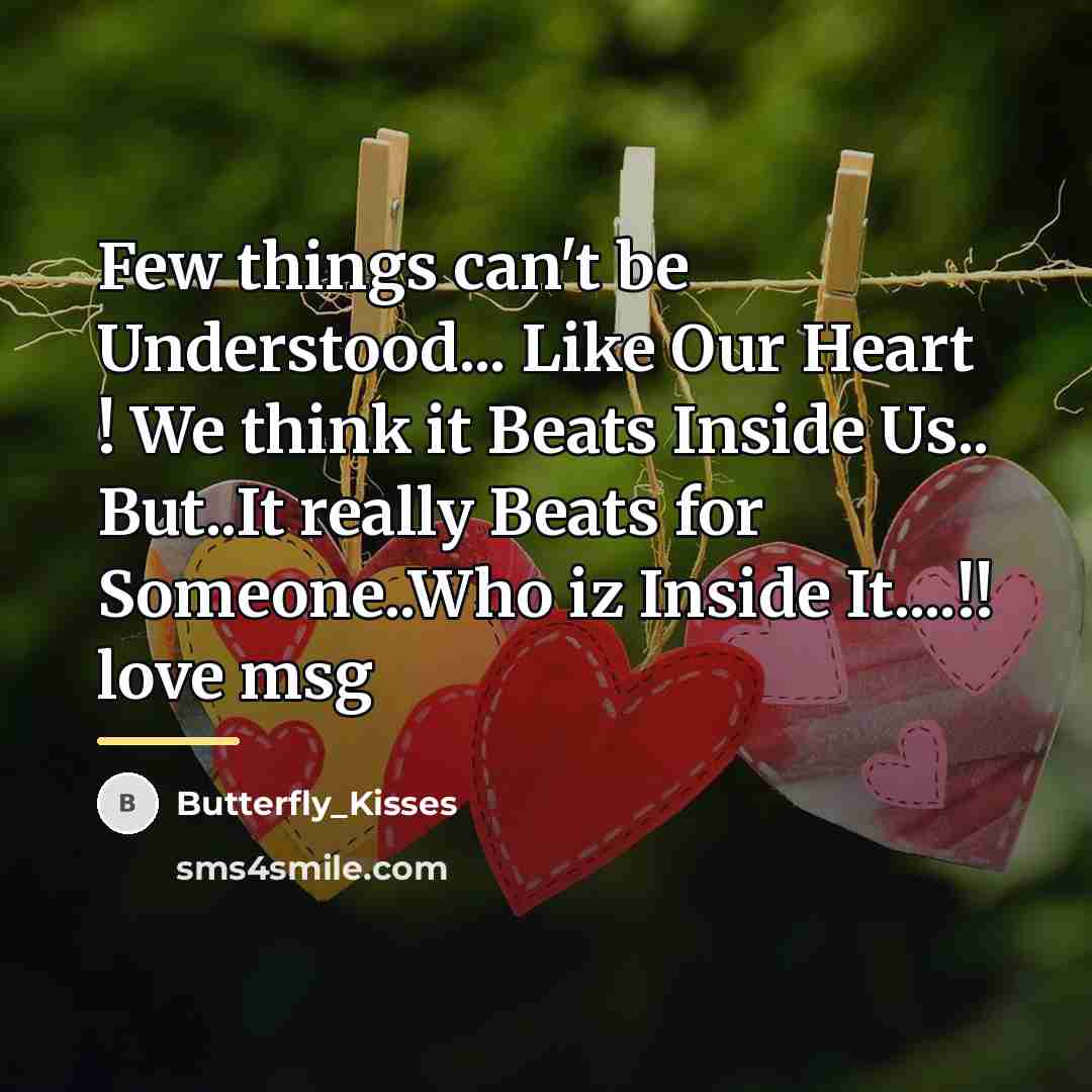 “Few things can't be Understood... Like Our Heart ! We…” quote by Butterfly_Kisses