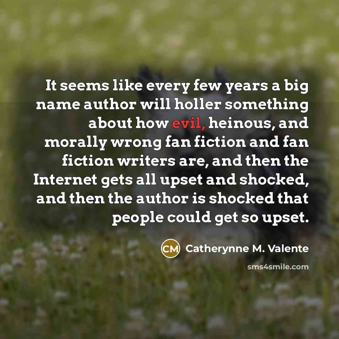 “It seems like every few years a big name author…” quote by Catherynne M. Valente