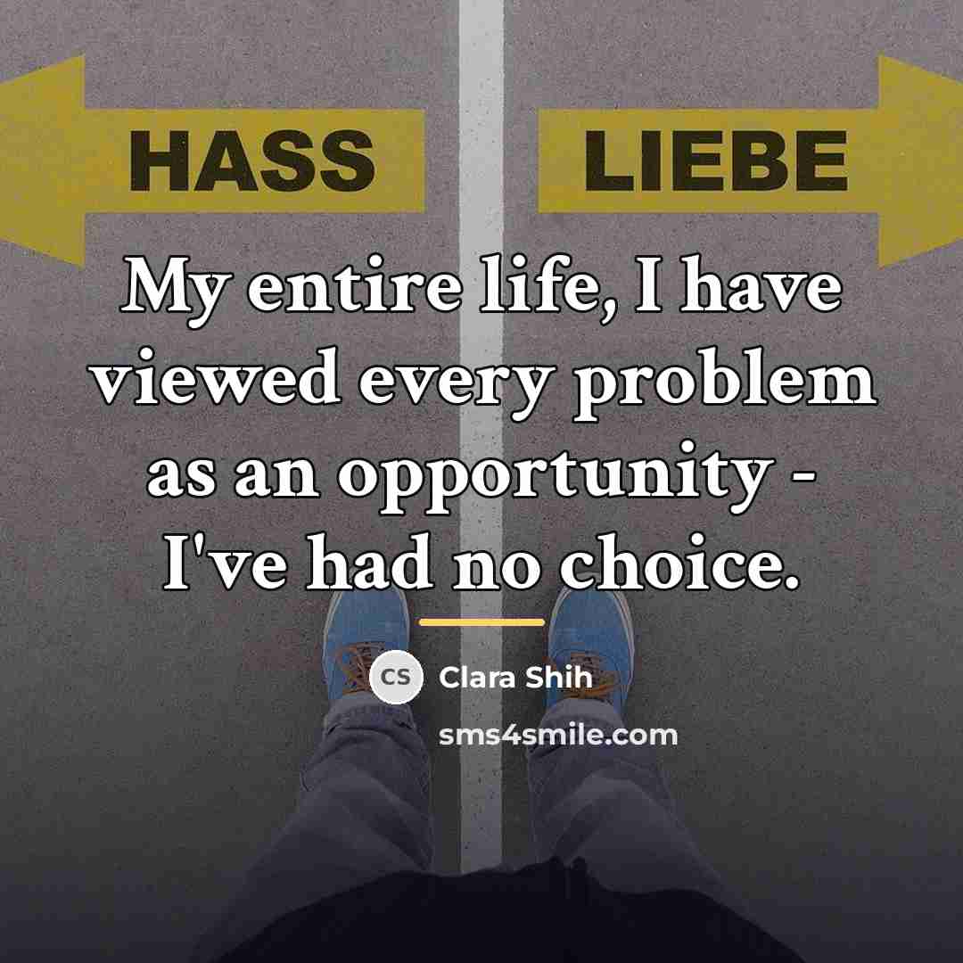“My entire life, I have viewed every problem as an…” quote by Clara Shih