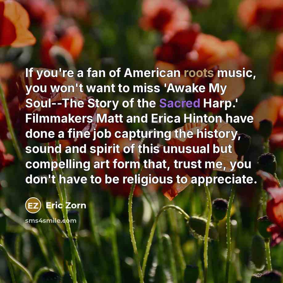 “If you're a fan of American roots music, you won't…” quote by Eric Zorn