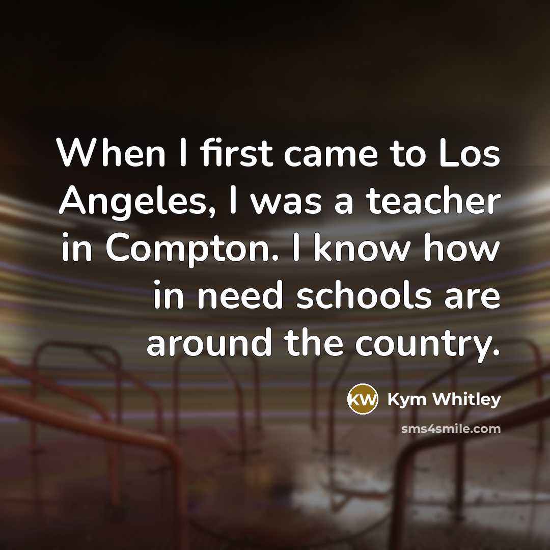 “When I first came to Los Angeles, I was a…” quote by Kym Whitley