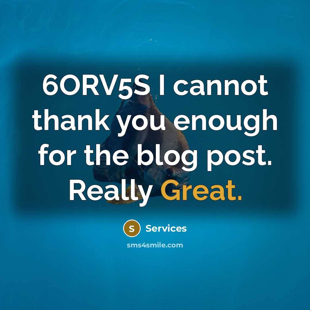 “6ORV5S I cannot thank you enough for the blog post. Really Great.” quote by Services