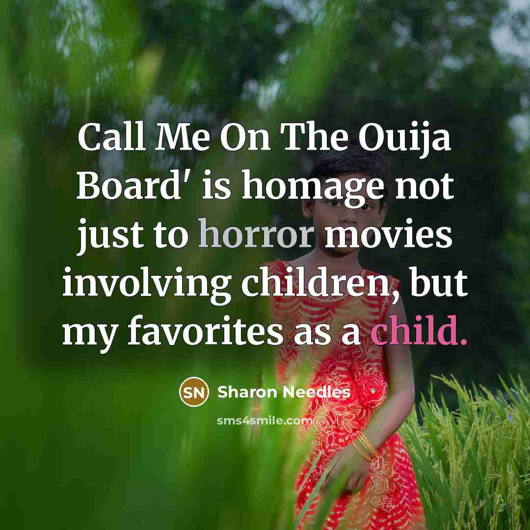 “Call Me On The Ouija Board' is homage not just…” quote by Sharon Needles
