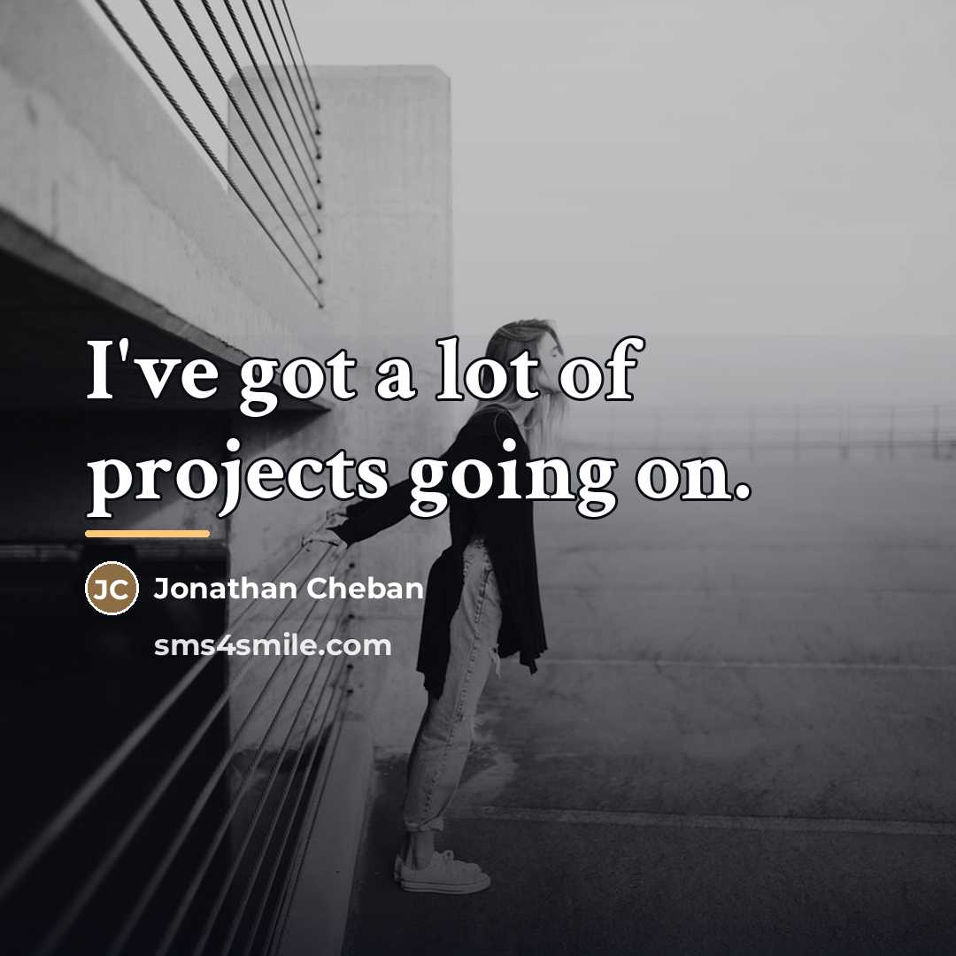 “I've got a lot of projects going on.…” quote by Jonathan Cheban