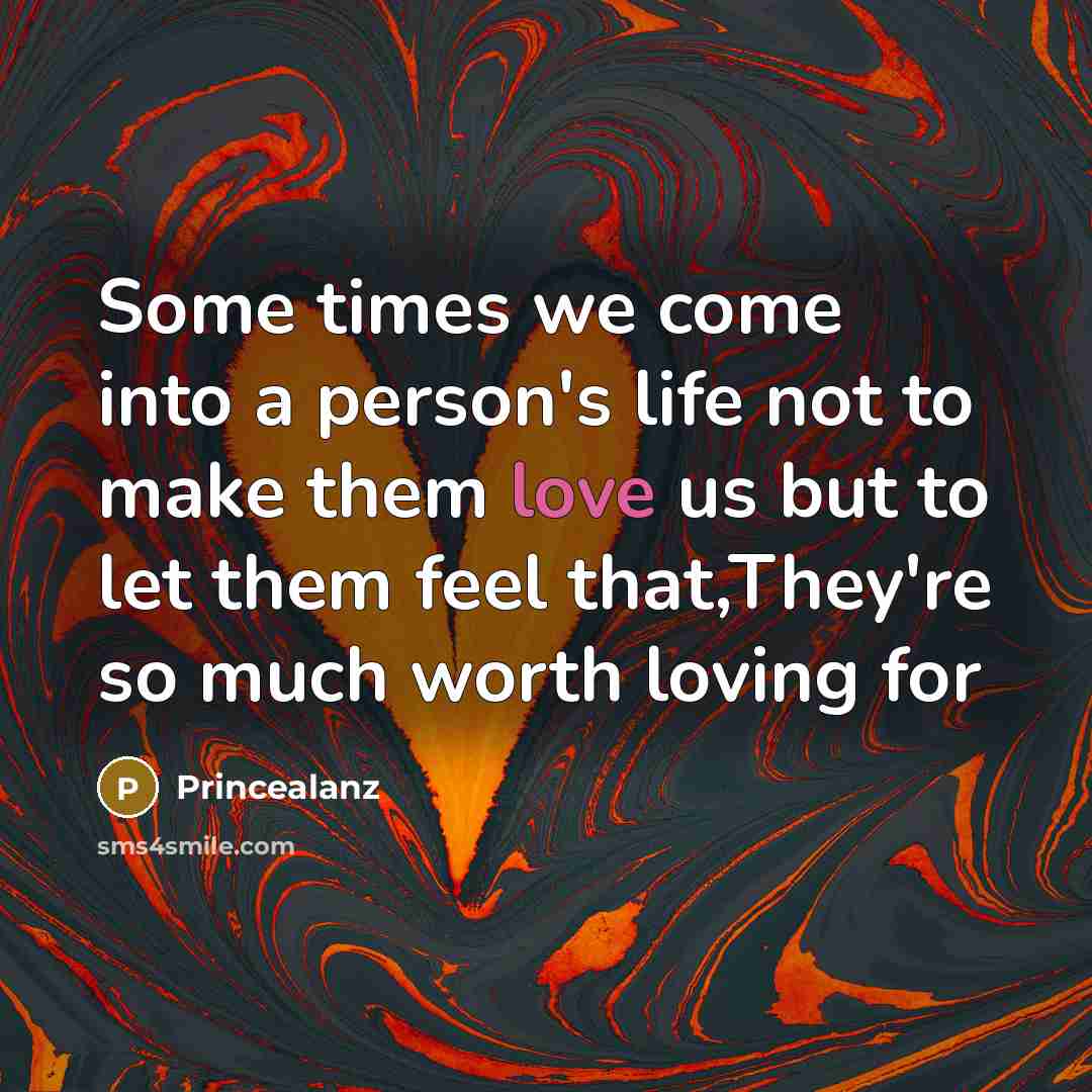 “Some times we come into a person's life not to…” quote by Princealanz