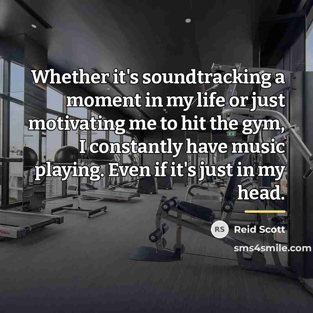 “Whether it's soundtracking a moment in my life or just…” quote by Reid Scott