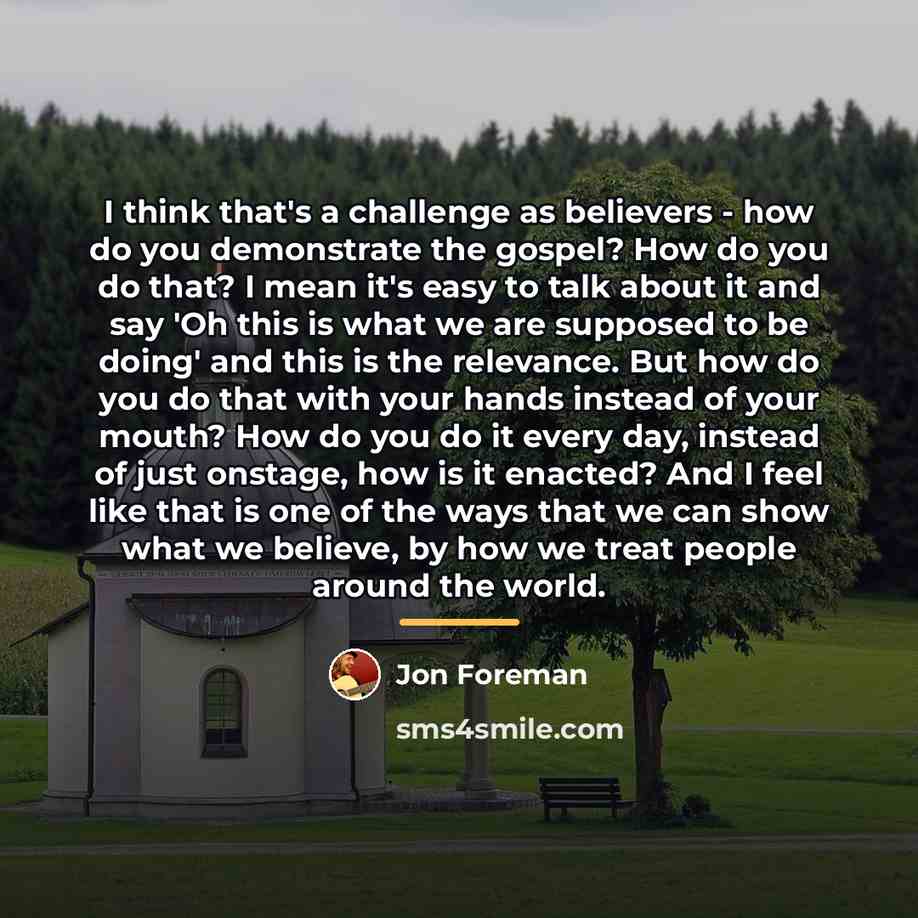 “I think that's a challenge as believers - how do…” quote by Jon Foreman