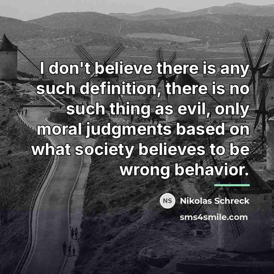 “I don't believe there is any such definition, there is…” quote by Nikolas Schreck