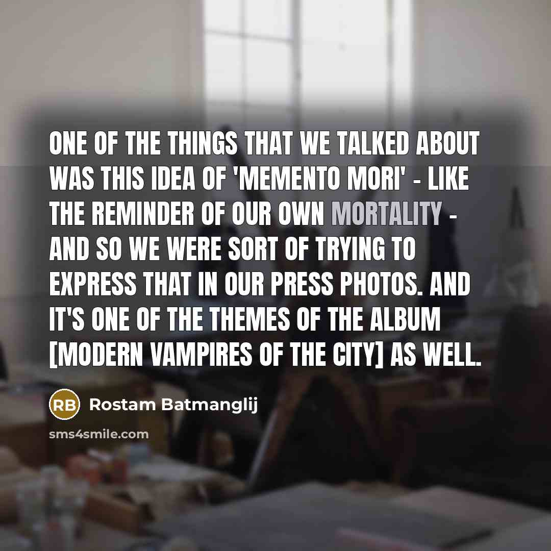 “One of the things that we talked about was this…” quote by Rostam Batmanglij