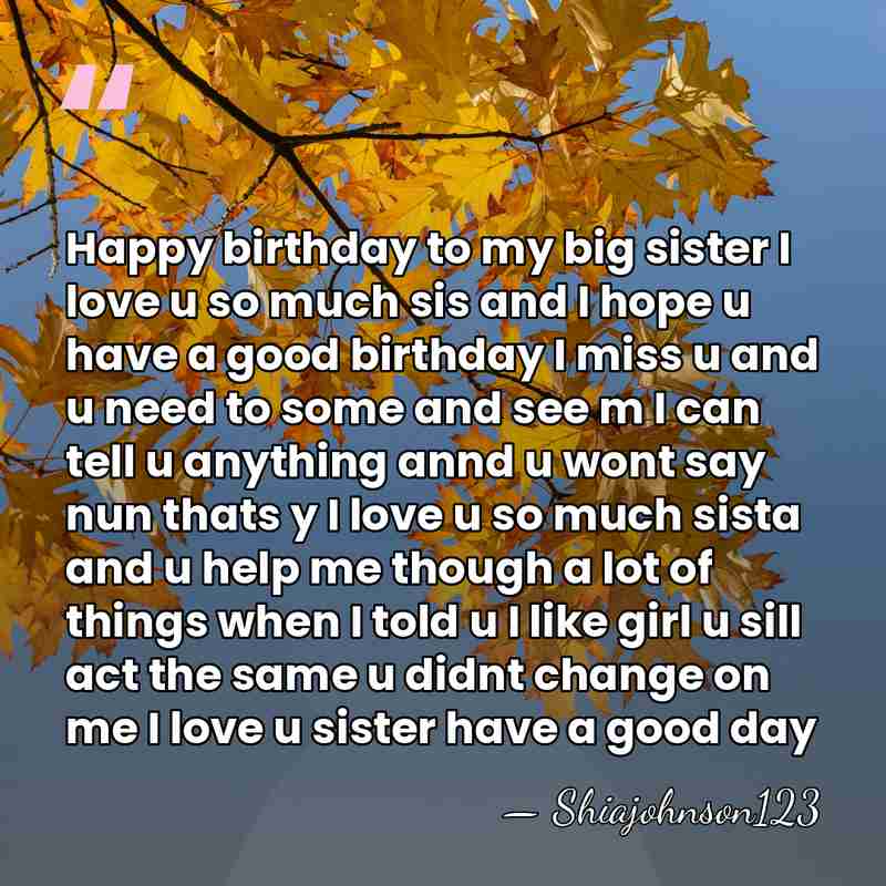 Happy birthday to my big sister I love u so much sis&hellip; - Shiajohnson123