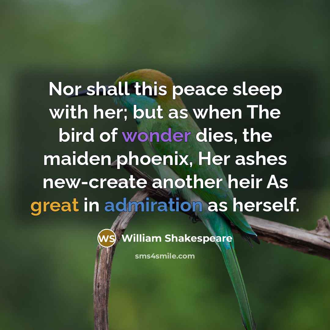 “Nor shall this peace sleep with her; but as when…” quote by William Shakespeare