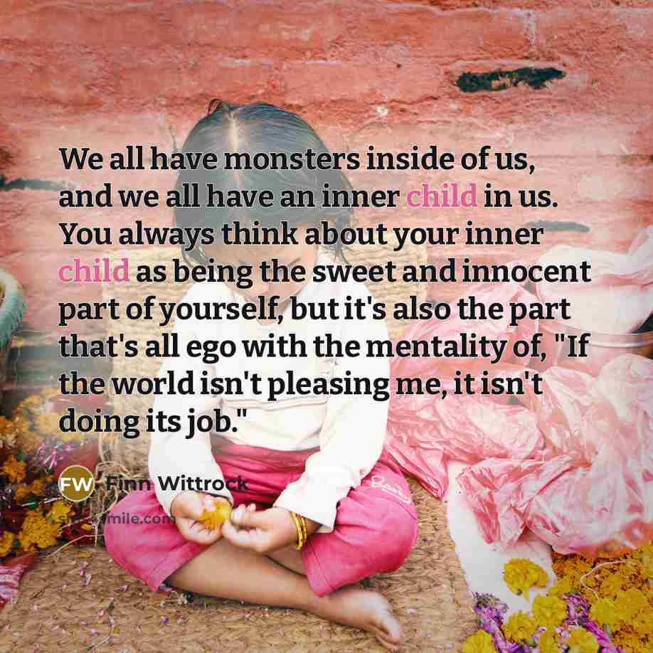 “We all have monsters inside of us, and we all…” quote by Finn Wittrock