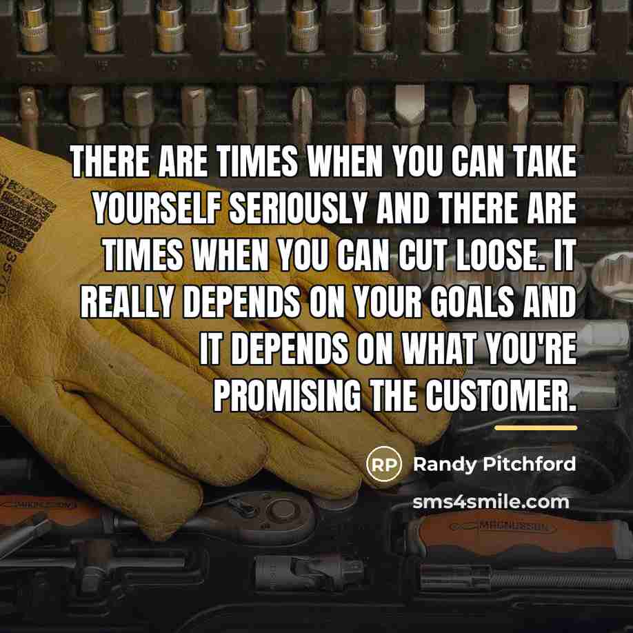 “There are times when you can take yourself seriously and…” quote by Randy Pitchford