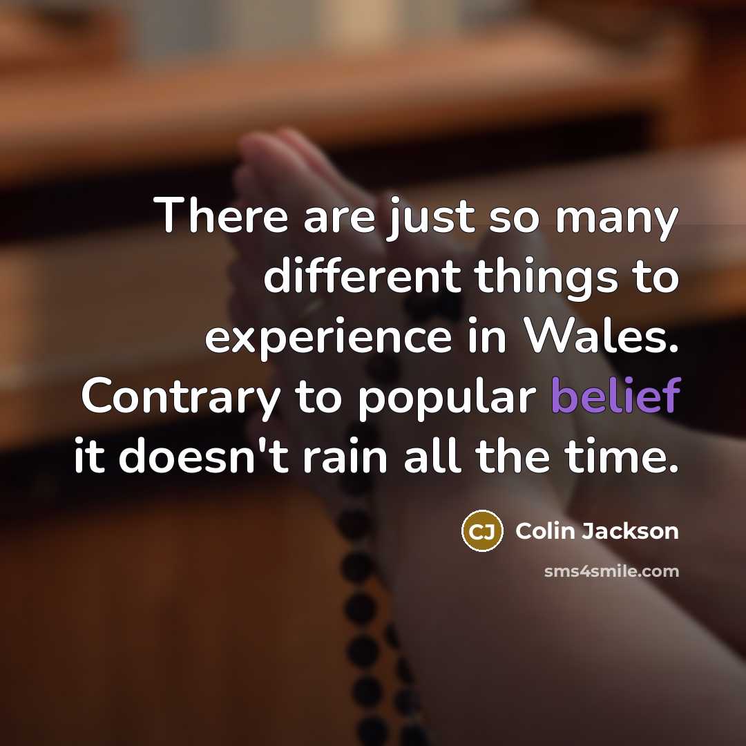 “There are just so many different things to experience in…” quote by Colin Jackson